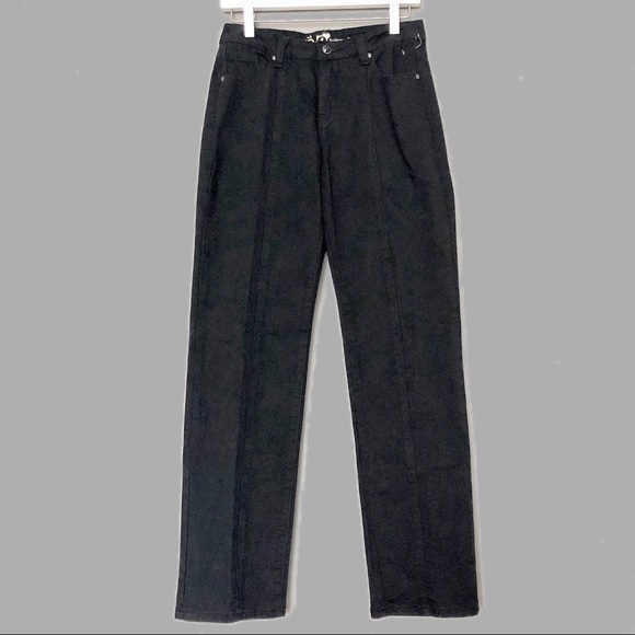 Euro Brand Black Tummy Control Jeans NWT - Picture 3 of 7